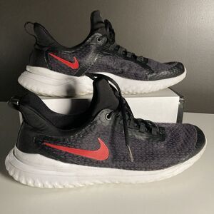 Nike Rival Running Shoes (Men’s Size 13) Black Sneakers, Red Swoosh • AA7400-016